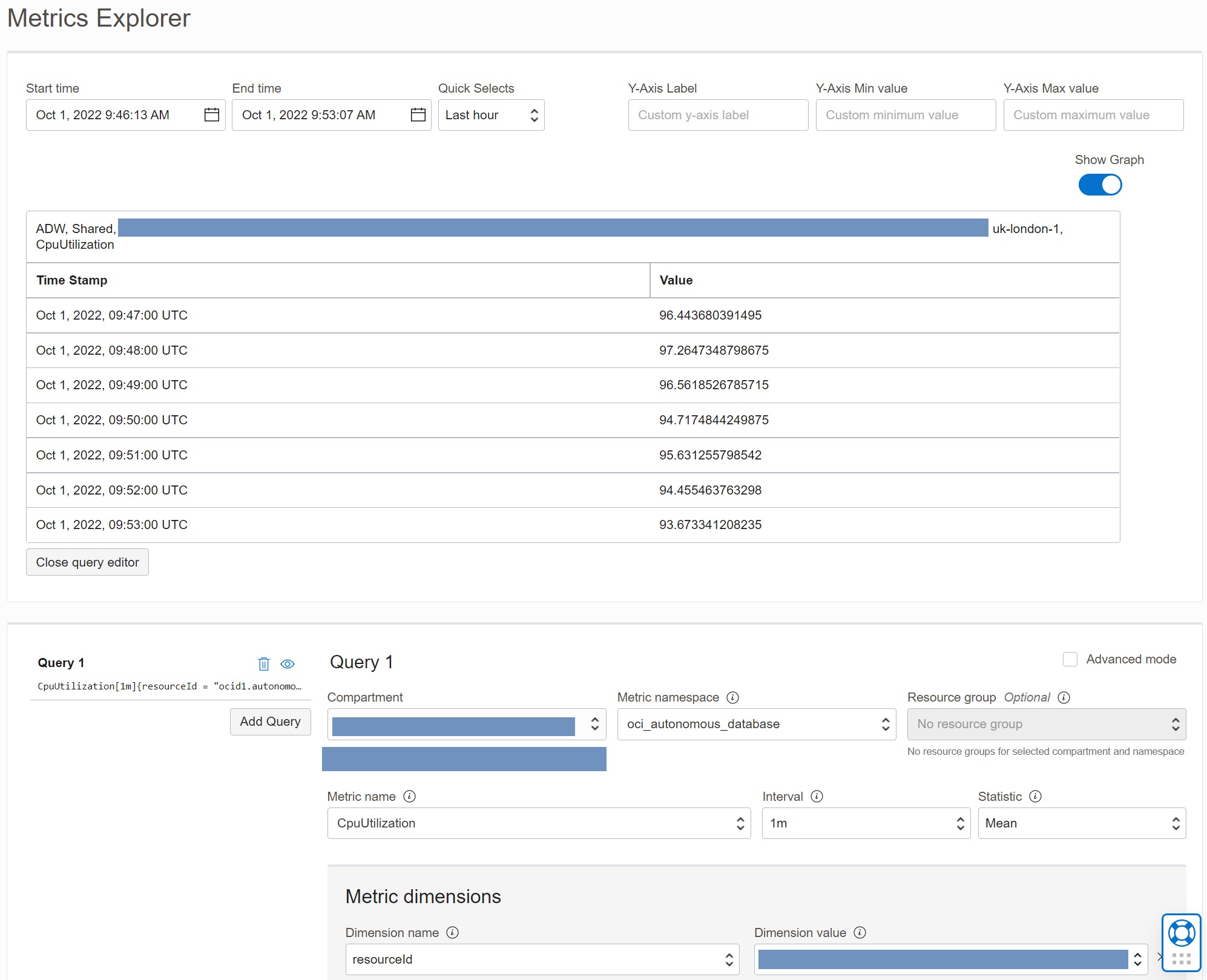 Metrics Explorer